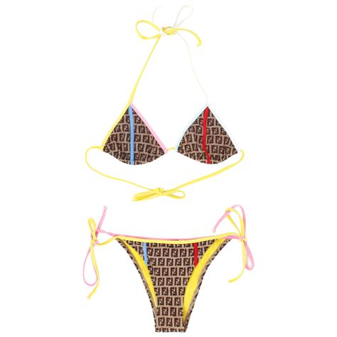 fendi bikini sizing|Fendi high waisted swimsuit.